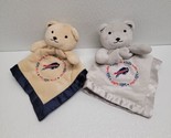 Baby Fanatic NFL Buffalo Bills 2 Baby Lovey Security Blankets Teddy Bear... - $29.60
