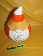 Rae Dunn Candy Coma Figural Gnome Artisan Halloween Ceramic Orange And White - £80.37 GBP