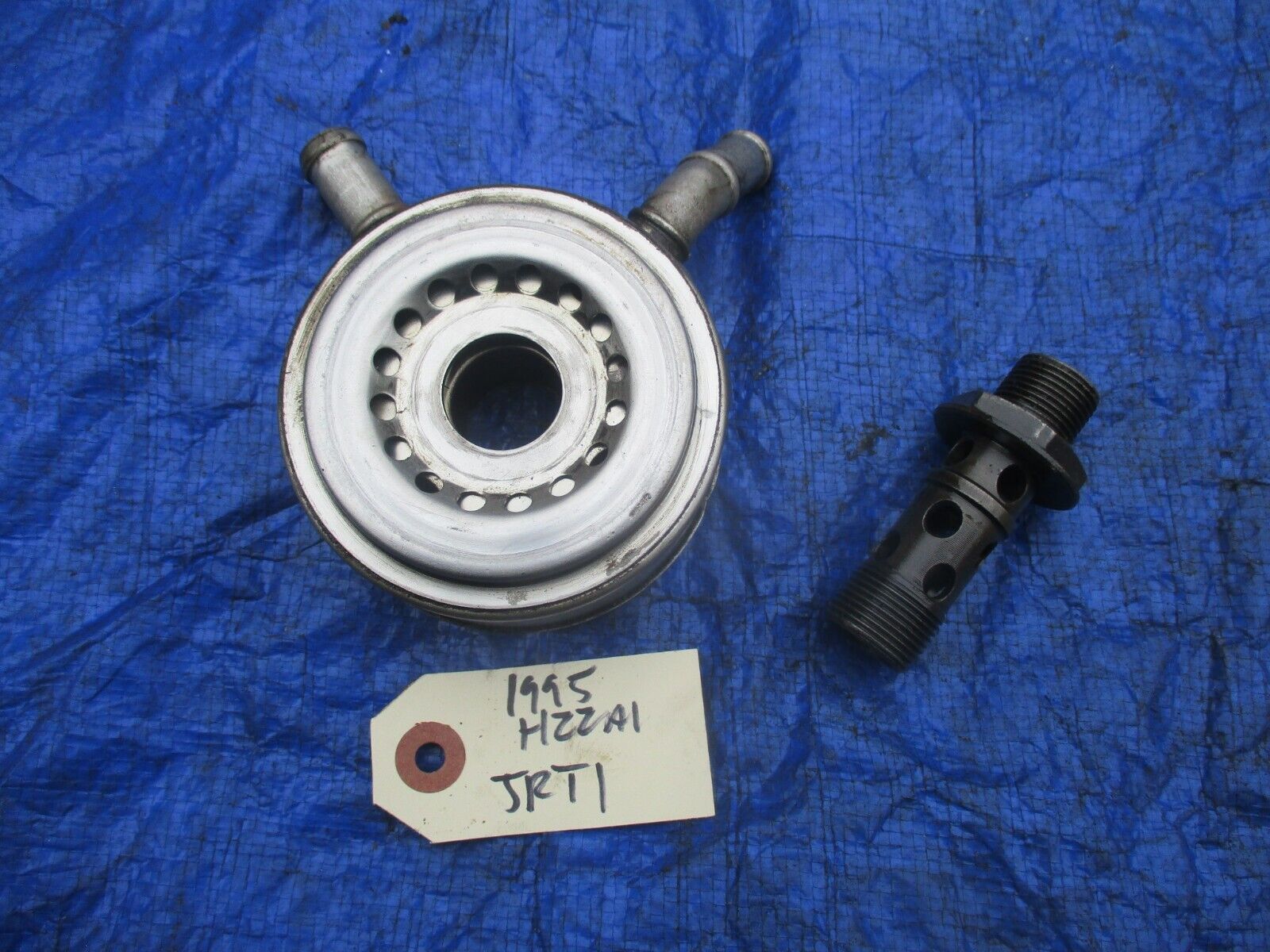 93-01 Honda Prelude H22A4 oil cooler assembly engine motor VTEC OEM H22A... - $79.99