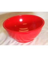 Red Mixing Bowl Hard Plastic 8-3/4" - $21.77