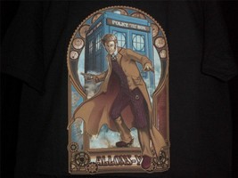 TeeFury Doctor Who XLARGE &quot;Physicker Whom&quot; David Tennant Steampunk Shirt BLACK - £11.99 GBP