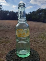 Nugrape 6 oz. Green Glass Soda Pop Returnable Bottle 1940&#39;s - $17.00
