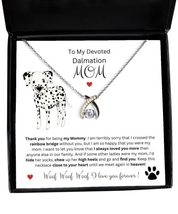 Dalmation Memorial - Dalmation Sympathy - Gold Silver Wishbone Pendant with Cubi - £43.69 GBP