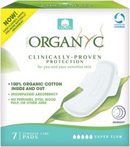Organyc New and Improved 100% Certified Organic Cotton Overnight Feminine Pads,  - £16.88 GBP