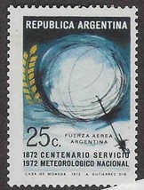 1972 ARGENTINA Stamp - Sounding Balloon Meteorological Service 25c, SC#977 D56 - $0.99