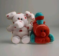 Rudolph Land of Misfit Toys Spotted Elephant &amp; Train Stuffins Plush 2pc Lot - $99.00