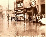 Lot Of 2 1936 Pittsburgh PA Photographs Of Flood Street View &amp; Bird&#39;s Eye - $15.10