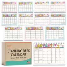 Notebook Small Desk Calendar | 2025-2026 | Standing Flip Calendar - $19.99+