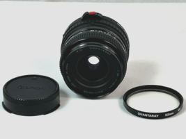 Quantaray Mc 28mm F2.8 Lens For Canon Fd Mount w/ Cap &amp; Filter- Nice Clear Lens - £15.69 GBP