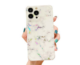 Anymob iPhone Case White Laser Marble Shockproof Firm Flex Mobile Cover - £20.13 GBP
