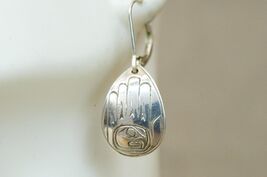 Artisan Jewelry RIA 925 Sterling Silver Navajo Bear Paw SINGLE Dangle Ea... - $271.73 MXN