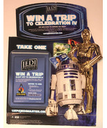 RARE 2007 Star Wars Celebration USPS Counter Dump Display w/ C-3PO &amp; R2-D2 - $1,497.45 MXN