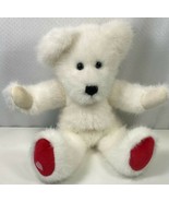 Boyds Collection Plush Bear White Jointed Furry Toy Animal 1988-2000 Vin... - £15.82 GBP
