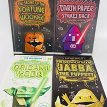 Lot of 4 ORIGAMI YODA Books by Tom Angleberger Jabba Fortune Wookiee Darth Paper - £11.21 GBP