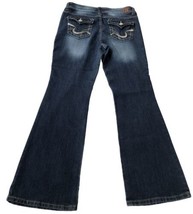 l.e.i. Jeans Sophia Hipster Flare Mid Rise Cotton Blend Juniors Sz. 11 S... - $21.57