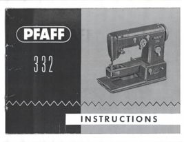 Pfaff 332 manual sewing machine Enlarged Hard Copy - $13.99