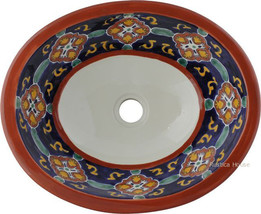 Mexican Oval Bathroom Sink &quot;Clearwater&quot; - £185.10 GBP