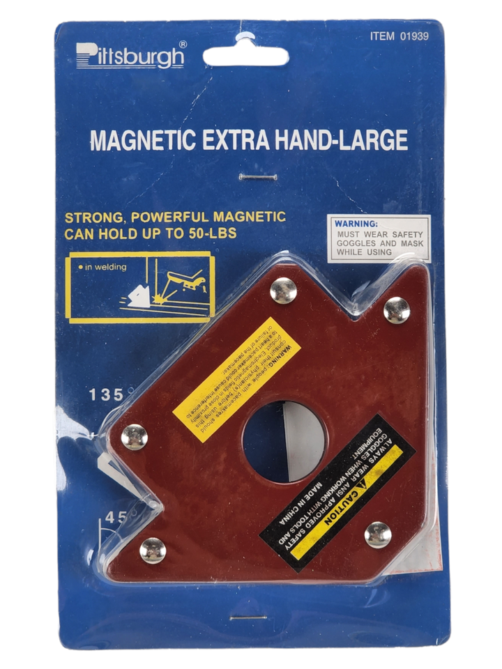 New Pittsburgh Powerful Magnetic Extra Hand Magnets Large (Holds Up To 50 lbs) - $8.98