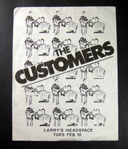 Canada post-punk THE CUSTOMERS 1980 CONCERT FLYER - $9.99