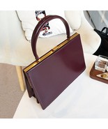 Burminsa Vintage Clasp Women Handbags Medium Metal Frame Design High Qua... - £55.07 GBP