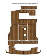 2001 Wellcraft Martinique 3600 Cockpit Pad Boat EVA Foam Teak Deck Floor... - $1,503.11 CAD