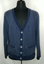 Urban Pipeline Mens Large Cardigan Long Sleeve Heather Blue 5 Button Sweater - £17.72 GBP