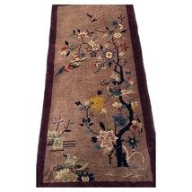 Handmade Antique Art Deco Chinese Rug 2.3&#39; x 4.3&#39; (70cm x 131cm) 1920s -... - $15,684.12 MXN