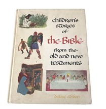 Children&#39;s Stories Of The Bible From The Old &amp; New Testaments 1968 Deluxe Ed. - £7.54 GBP