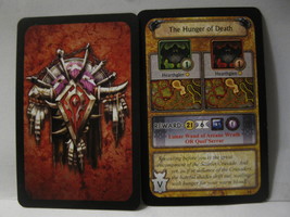 2005 World of Warcraft Board Game piece: Quest Card - Hunger of Death - £0.79 GBP