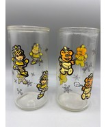 Vintage 1989 Set Of 2 Henson Glass Tumbler Miss Piggy Fozzie Bear - $11.22