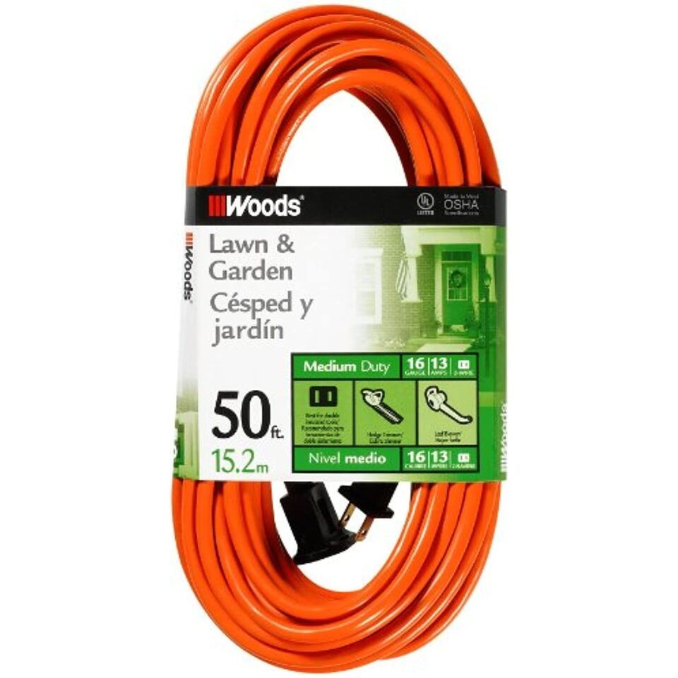 Woods 0723 16/2 SJTW General Purpose Extension Cord, Light Duty, Ideal for - $33.10