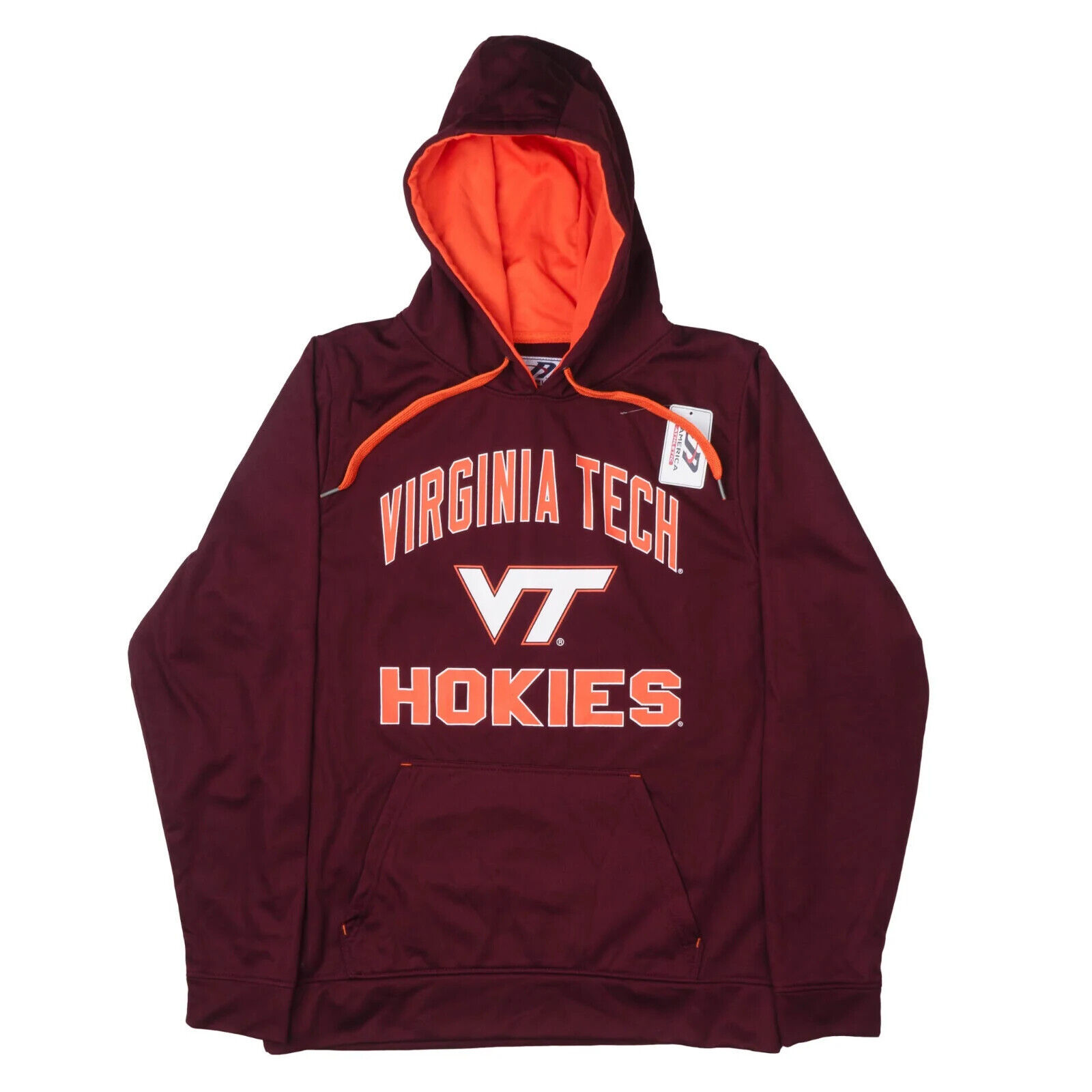 Virginia Tech Hokies NCAA Team Colors Men's Pullover Hoodie Hooded Sweatshirt