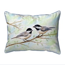 Betsy Drake Chickadees Extra Large Pillow 20 X 24 - £55.38 GBP