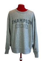 Champion Spellout Sweatshirt Men LARGE Gray Authentic Athleticwear Logo ... - £15.56 GBP