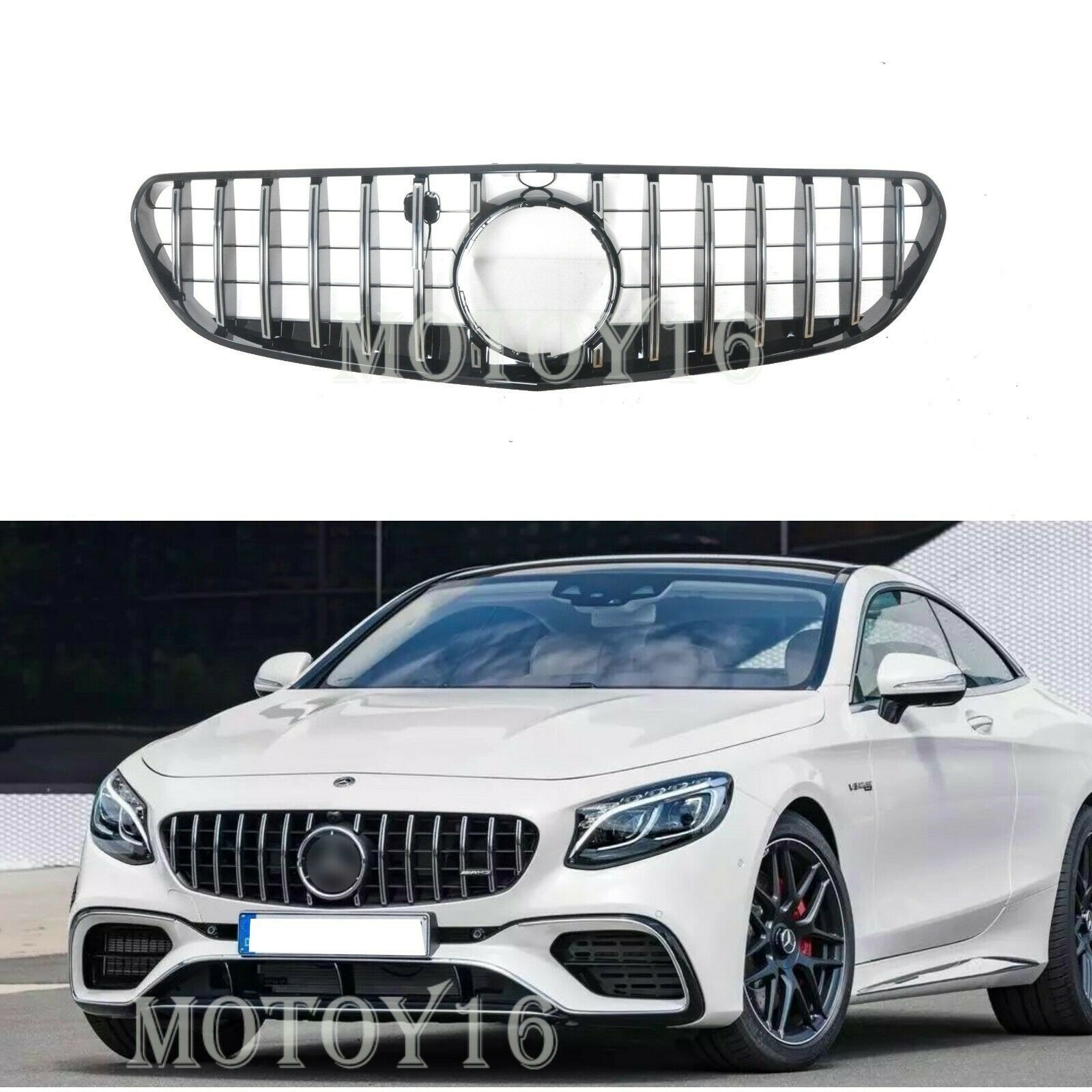 GT Style Panamericana Grill for Mercedes S Class C217 W217 2Door Coupe 2015-17 - $364.08