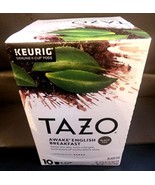 10 K-cups TAZO Awake English Breakfast Black Tea Keurig pods Max Caffeine 1 Box - $10.67