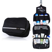 Men Toiletry Bag Black Travel Cosmetic Bag Toiletries Organizer Waterproof Makeu - £47.96 GBP