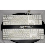 X2 Genuine Apple A1243 Wired USB Keyboard w/Keypad for iMac, Mac Mini, M... - $24.00