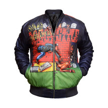 Snoop Dogg Go Big Show Snoop Doggy Style Printed Bomber Jacket - $82.00