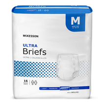 Ultra Briefs, Incontinence, Heavy Absorbency, Medium, 16 Count, 6 Packs,... - £57.99 GBP