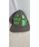 Mens Adjustable Snapback Cap-I&#39;m Pickle Rick Gray Green-Adult Swim-Rick ... - £13.82 GBP