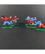 Cake Toppers for Football Players Birthday Cake Plastic Red Vs Blue 6 - $309.39 MXN