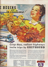 Greyhound  Bus 1939 Life Mag Ad Lucky Strikes Ad on Reverse - $11.50