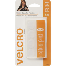 VELCRO(R) Brand Sticky Back For Fabric Ovals 1&quot;X.75&quot;-White - £15.16 GBP