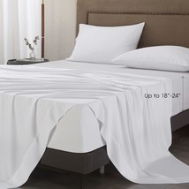 100% Viscose From Bamboo Sheets California King Size, 18-24 Inch Extra Deep Pock - £122.93 GBP