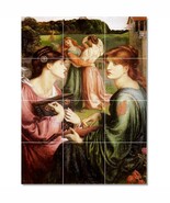 Dante Gabriel Rossetti Mythology Painting Ceramic Tile Mural BTZ23037 - $164.12 CAD+