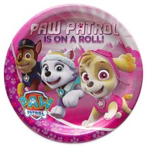 Paw Patrol Is On A Roll Round Birthday Party Lunch Dinner Plates 8 Per Package - £5.46 GBP