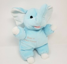 VINTAGE SKM BABY&#39;S FIRST FRIEND BLUE ELEPHANT RATTLE STUFFED ANIMAL PLUS... - $1,765.41 MXN