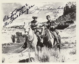 The Lone Ranger Cast Autographed 8x10 Rp Photo Clayton Moore And Jay Silverheels - £15.93 GBP