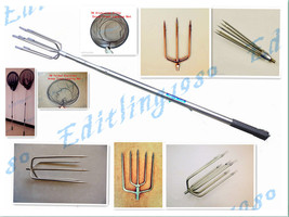 M8 Prong Harpoon Spear Gun Gig Fish Frog Salmon Eel Barbed Stainless / Spear rod - £3.65 GBP+